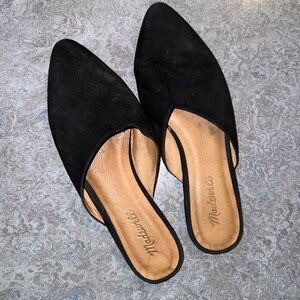 Madewell Black Suede Mules